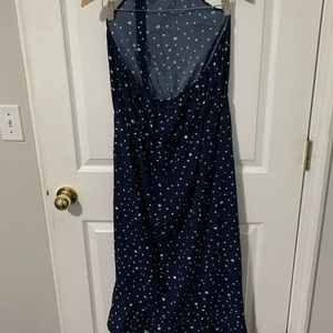 Blue high low dress